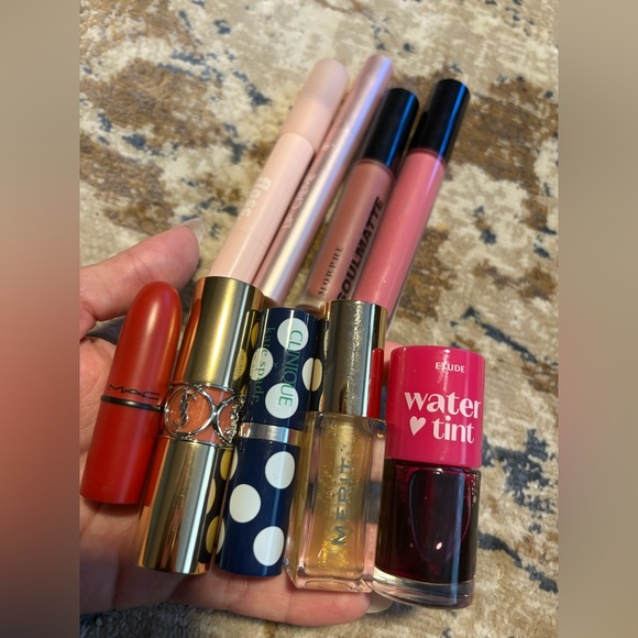 High End  Lip Stick Gloss Nude Pinks Lot Sephora Ulta Merrit Tarte YSL Mac - Picture 1 of 10